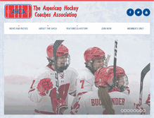 Tablet Screenshot of ahcahockey.com